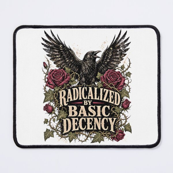 Item preview, Radicalized by Basic Decency - Gothic Raven & Roses designed and sold by BumbleBloom7.