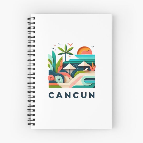 Item preview, Cancun Mexico Travel Poster - Abstract Tropical Island Beach Art designed and sold by OzzFrequency.