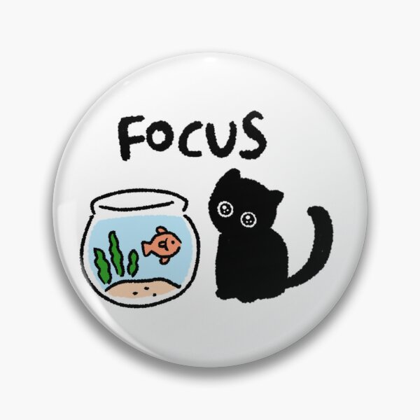 Item preview, Black Cat Digital Sticker – Focus Motivation Cute Cat for Planners & Journals designed and sold by lazydayz16.