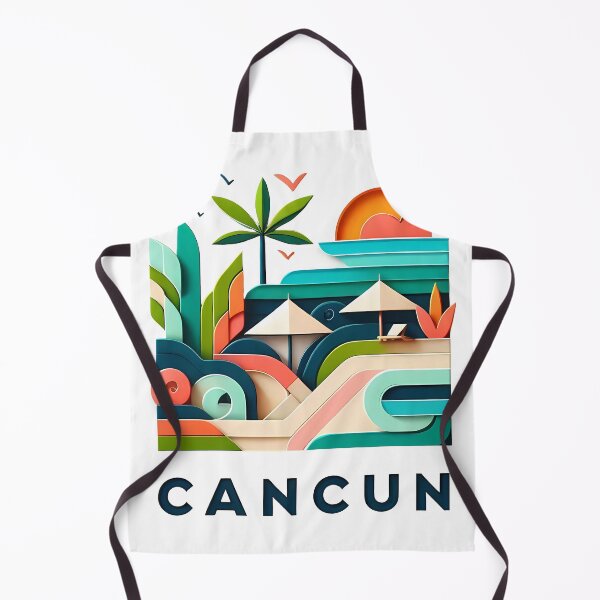 Item preview, Cancun Mexico Travel Poster - Abstract Tropical Island Beach Art designed and sold by OzzFrequency.