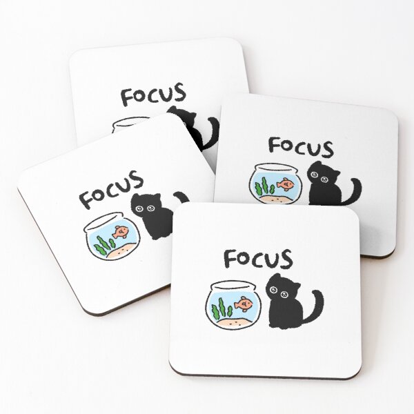Item preview, Black Cat Digital Sticker – Focus Motivation Cute Cat for Planners & Journals designed and sold by lazydayz16.