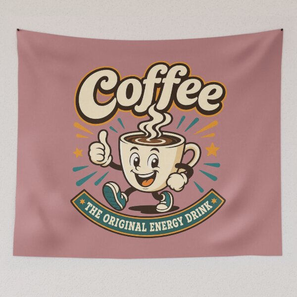 Item preview, Coffee The Original Energy Drink - Retro Coffee Lover designed and sold by Graphic Vibe Designs.