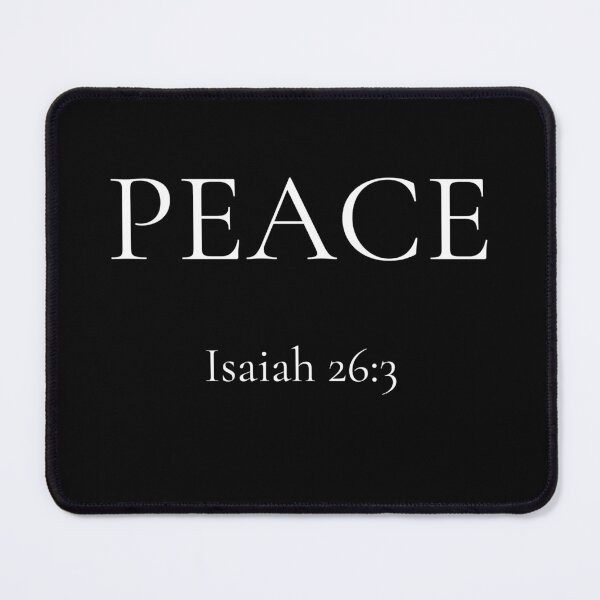 Item preview, Peace | Isaiah 26:3 | Minimalist Christian Bible Verse Typography by All43 designed and sold by All43.