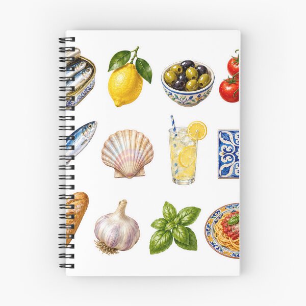 Item preview, Mediterranean Snack Club – Sardine and Lemon Sticker Pack designed and sold by alexrow.