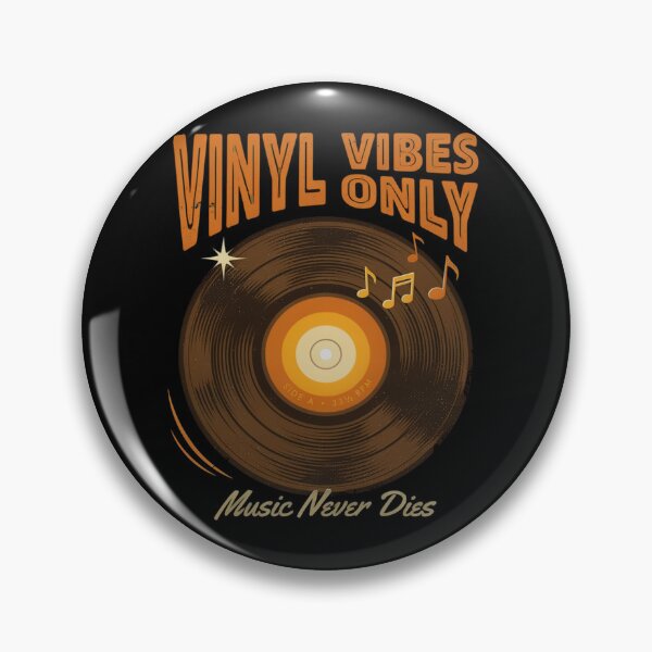 Item preview, Vinyl Vibes Only – Retro 70s Vinyl Record Music Never Dies designed and sold by Midnight Veil Designs.