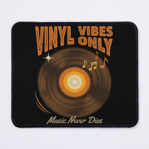 Item preview, Vinyl Vibes Only – Retro 70s Vinyl Record Music Never Dies designed and sold by Midnight Veil Designs.