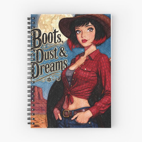 Item preview, Boots Dust and Dreams Retro Western Cowgirl designed and sold by Hen-C-Art.