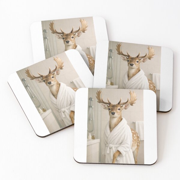Item preview, Cozy Bathrobe Fallow Deer designed and sold by Sillytoe.