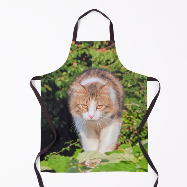 Item preview, Graceful Cat Walking Through a Lush Garden – Nature Cat Photography designed and sold by MB-CatPrints.