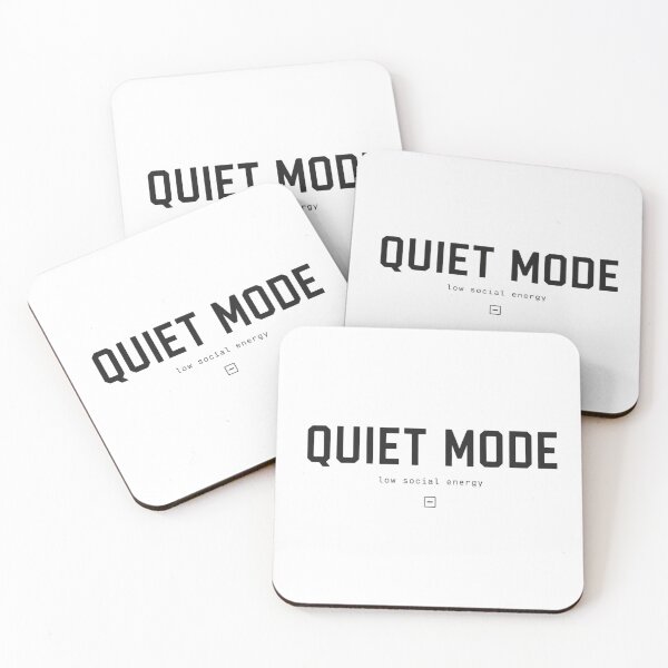Item preview, Quiet Mode Low Social Energy Minimalist Typography designed and sold by 404CLOTHINGG.