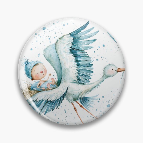 Item preview, Skybound with Stork & Balloon designed and sold by Venon28.
