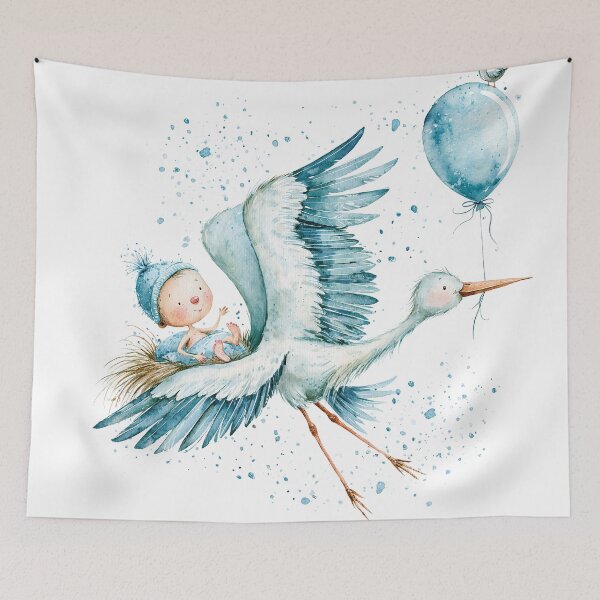 Item preview, Skybound with Stork & Balloon designed and sold by Venon28.