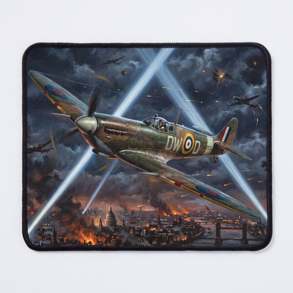 Item preview, Supermarine Spitfire over London II (with text) designed and sold by Yaremchuk.