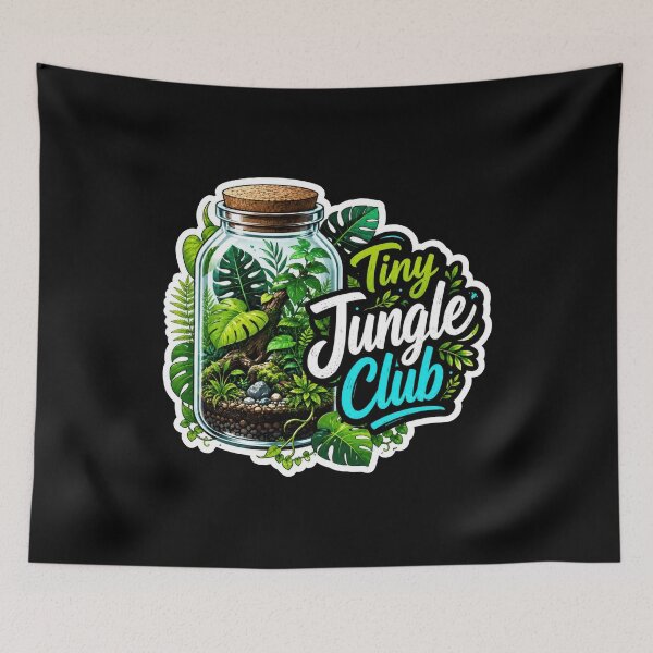 Item preview, Tiny Jungle Club – Tropical Terrarium  designed and sold by Sketchlegacy.