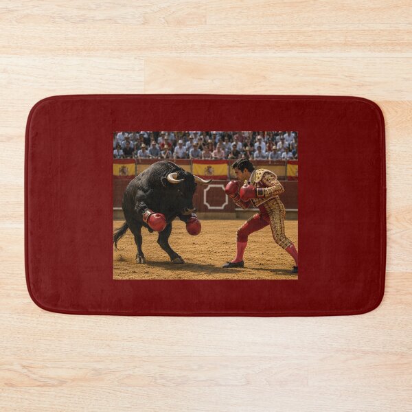 Item preview, Funny Bull Boxing Match Matador Sports Humor Design designed and sold by Hornace88studio.