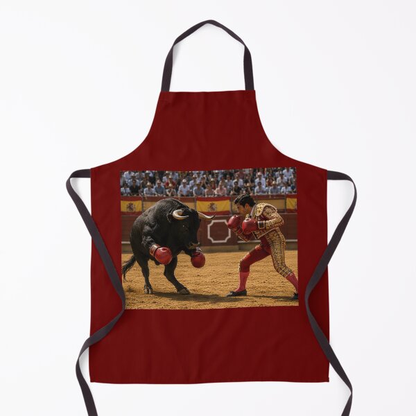 Item preview, Funny Bull Boxing Match Matador Sports Humor Design designed and sold by Hornace88studio.