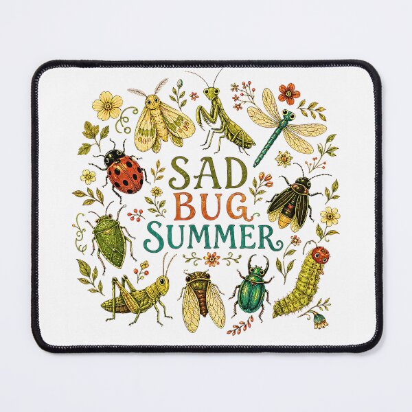 Item preview, Sad Bug Summer Vintage Entomology Nature Lover designed and sold by Rahamkshop.