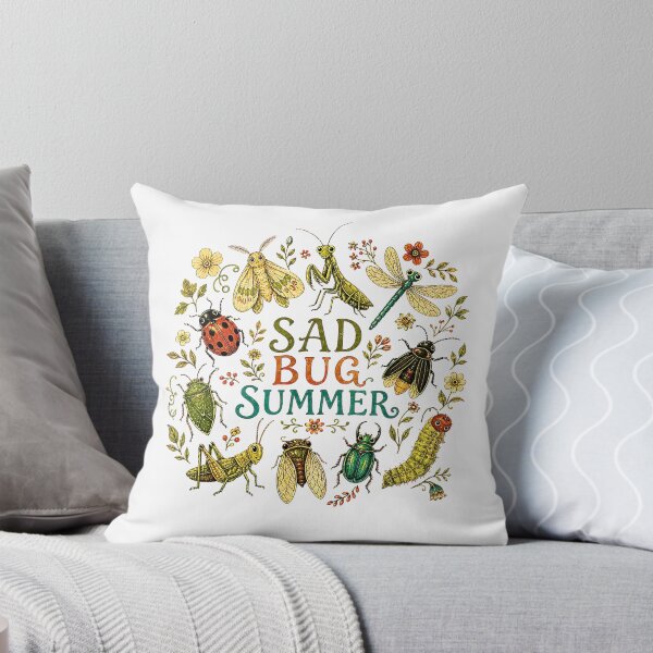 Item preview, Sad Bug Summer Vintage Entomology Nature Lover designed and sold by Rahamkshop.