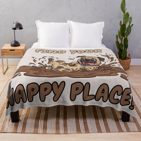 Item preview, Pug Dog Bliss - Find Your Happy Place designed and sold by Marlette LLC.