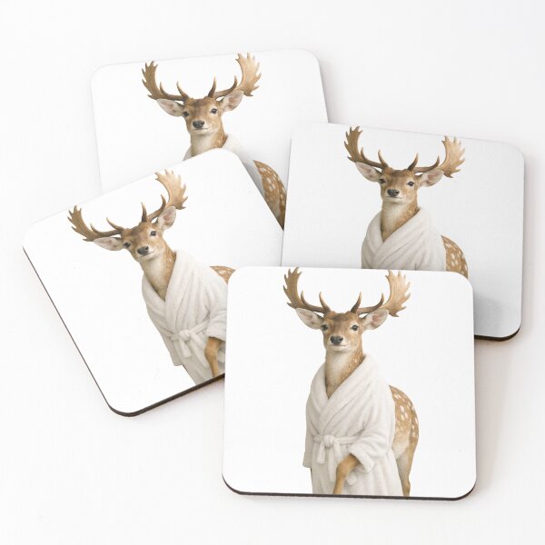 Item preview, Relaxing Bathrobe Fallow Deer designed and sold by Sillytoe.