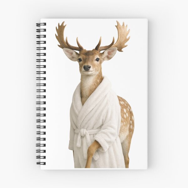 Item preview, Relaxing Bathrobe Fallow Deer designed and sold by Sillytoe.