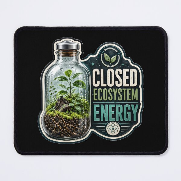 Item preview, Closed Ecosystem Energy – Self-Sustaining Terrarium designed and sold by Sketchlegacy.