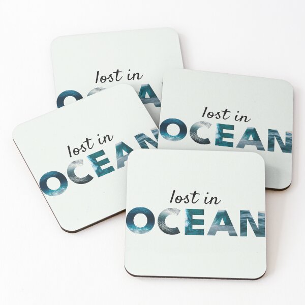 Item preview, Lost in Ocean – Ocean Waves Aesthetic Word Art designed and sold by NeededTees.