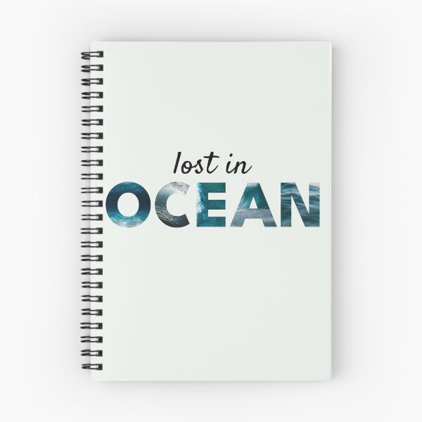 Item preview, Lost in Ocean – Ocean Waves Aesthetic Word Art designed and sold by NeededTees.