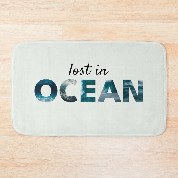 Item preview, Lost in Ocean – Ocean Waves Aesthetic Word Art designed and sold by NeededTees.