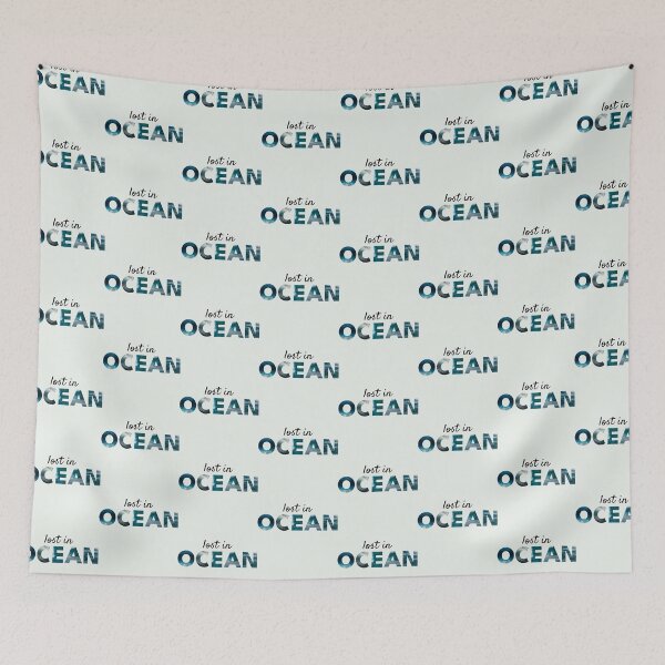 Item preview, Lost in Ocean – Ocean Waves Aesthetic Word Art designed and sold by NeededTees.