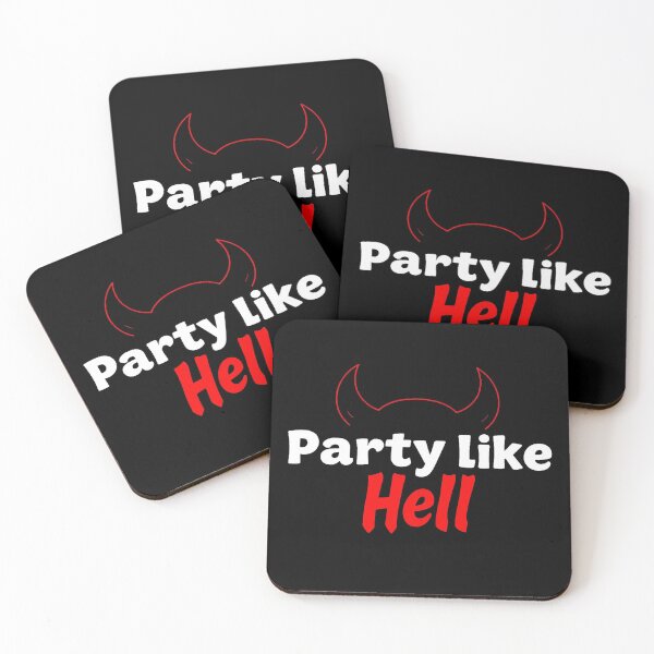 Item preview, Party Like Hell – Funny Devil Horns Design designed and sold by Mysterium AI.