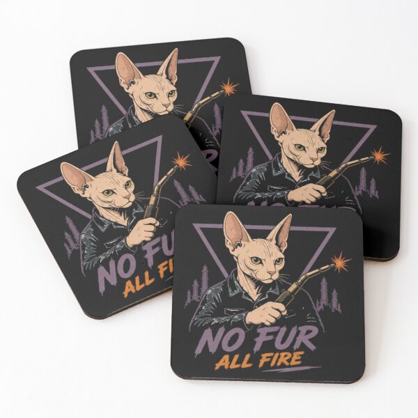 Item preview, Sphynx Cat – No Fur All Fire Retro Sunset designed and sold by RusticMeadow.