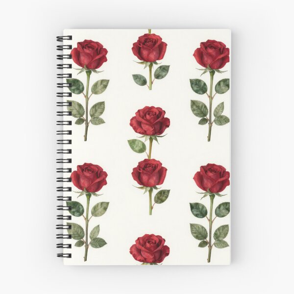 Item preview, Classic Red Rose Seamless Pattern on Ivory Background designed and sold by Joyfulfabric.