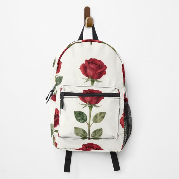 Item preview, Classic Red Rose Seamless Pattern on Ivory Background designed and sold by Joyfulfabric.