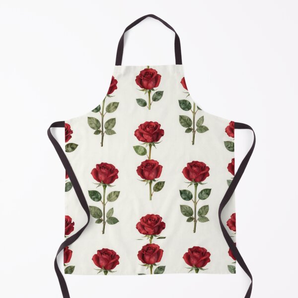 Item preview, Classic Red Rose Seamless Pattern on Ivory Background designed and sold by Joyfulfabric.