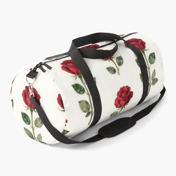 Item preview, Classic Red Rose Seamless Pattern on Ivory Background designed and sold by Joyfulfabric.