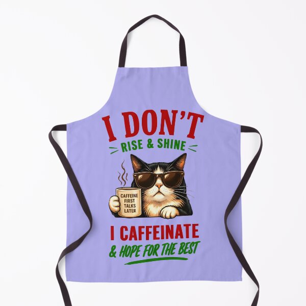 Item preview, I DON'T RISE AND SHINE, I CAFFEINATE designed and sold by DigitalandPhoto.