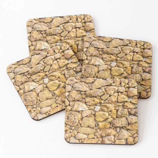 Item preview, Rustic Yellow Stone Wall Texture With Rough Rock Masonry Pattern For Backgrounds And Design designed and sold by Nmallia.