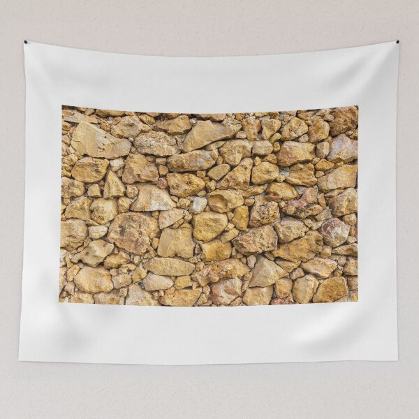 Item preview, Rustic Yellow Stone Wall Texture With Rough Rock Masonry Pattern For Backgrounds And Design designed and sold by Nmallia.