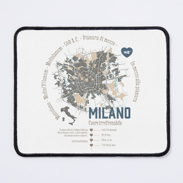 Item preview, Milan Vintage Map Italian Style designed and sold by waldraws.