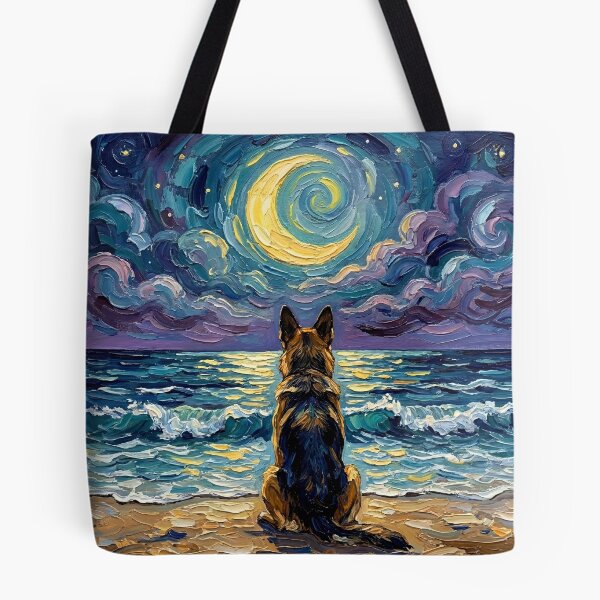 Item preview, Beach Night - German Shepherd designed and sold by AjaTrier.
