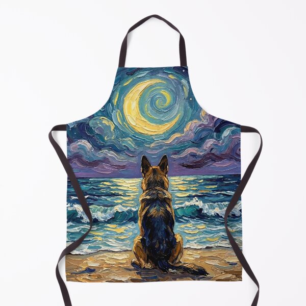Item preview, Beach Night - German Shepherd designed and sold by AjaTrier.