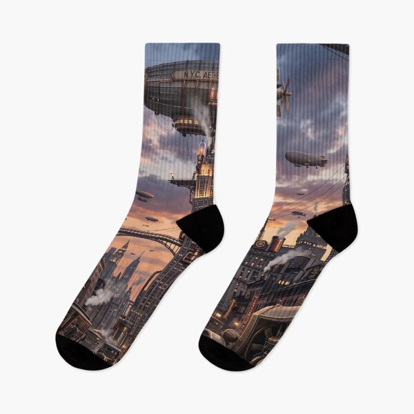 Item preview, The steampunk metropolis in the evening light designed and sold by Projekt H73.