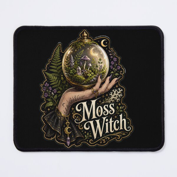 Item preview, Moss Witch – Enchanted Terrarium Magic designed and sold by Sketchlegacy.