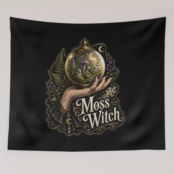 Item preview, Moss Witch – Enchanted Terrarium Magic  designed and sold by Sketchlegacy.