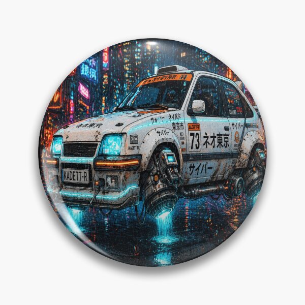 Item preview, Retro Cyberpunk Kadett White Car designed and sold by JMAVILA ART.