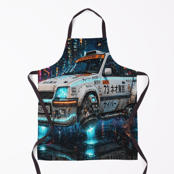 Item preview, Retro Cyberpunk Kadett White Car designed and sold by JMAVILA ART.