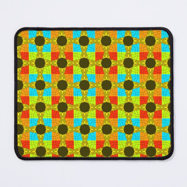 Item preview, Retro Kaleidoscope Geometric Grid Pattern designed and sold by VOYID ART STUDIO.