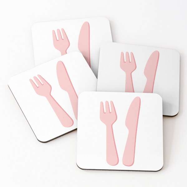 Item preview, Pink Plastic Fork and Knife Cutlery Set designed and sold by Anne97s.