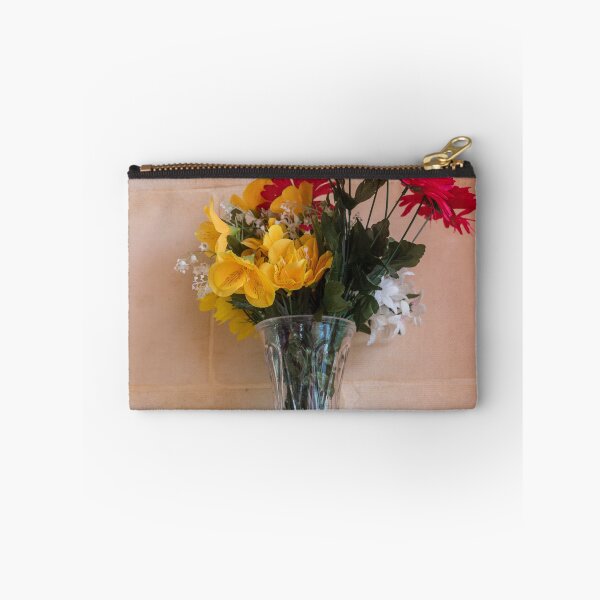 Item preview, Glass Vase Bouquet Of Colorful Artificial Flowers On Stone Shelf For Home Decor designed and sold by Nmallia.